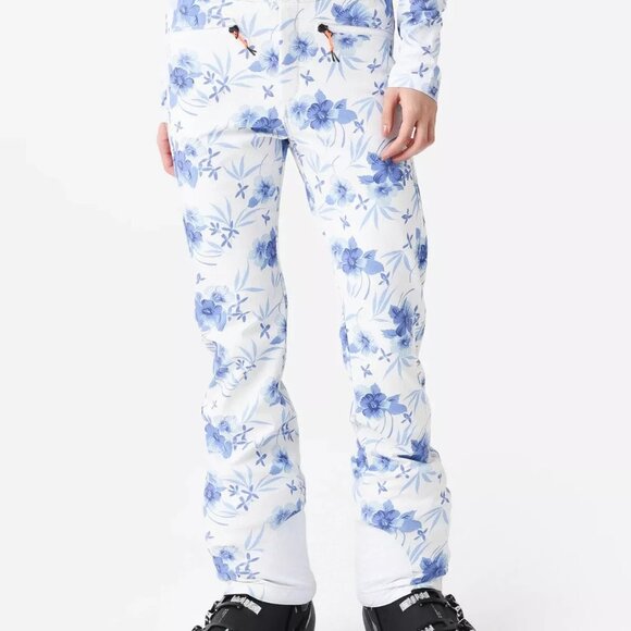 BOGNER FIRE + ICE X LOVE SHACK FANCY Women's Ireen Blue Floral Ski Pants 8 NWT - Picture 6 of 9